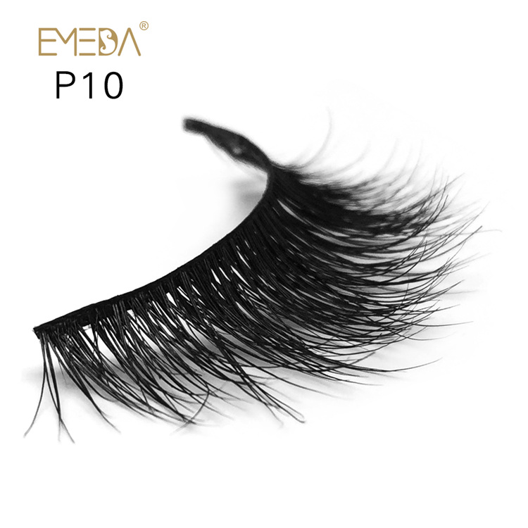 Siberian 100% Real Mink Furs Eyelashes,3D Mink Eyelash Strips Wholesale YH010